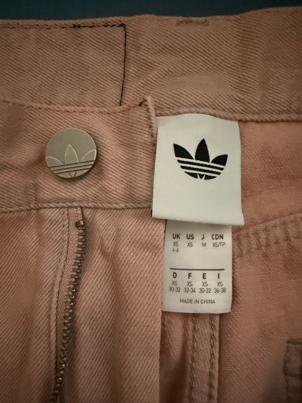 adidas Originals Women's Denim Lacing Track Pants Black Pink - Picture 2 of 2